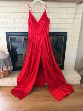 sherri hill 54255 beaded plunging v neck evening dress Sherri Hill